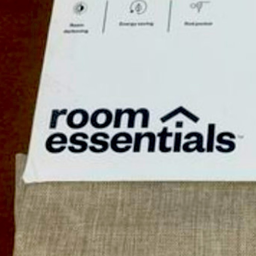 Room Essentials Tan Thermal Room Darkening panels (2) - 42 X 63